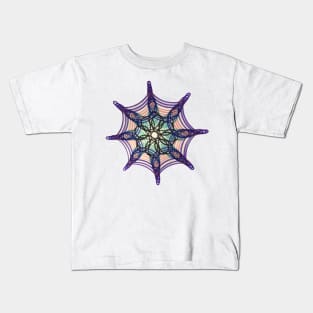 Spirograph Web Pattern Kids T-Shirt